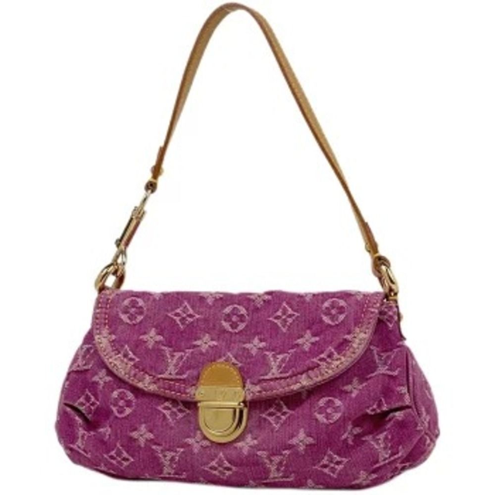Louis Vuitton Mini Pleaty Shoulder Bag Monogram Denim